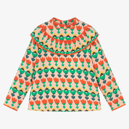 Stella McCartney Kids-Blouse rose à fleurs fille | Childrensalon Outlet