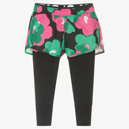 Stella McCartney Kids-Girls Pink & Green Shorts  | Childrensalon Outlet