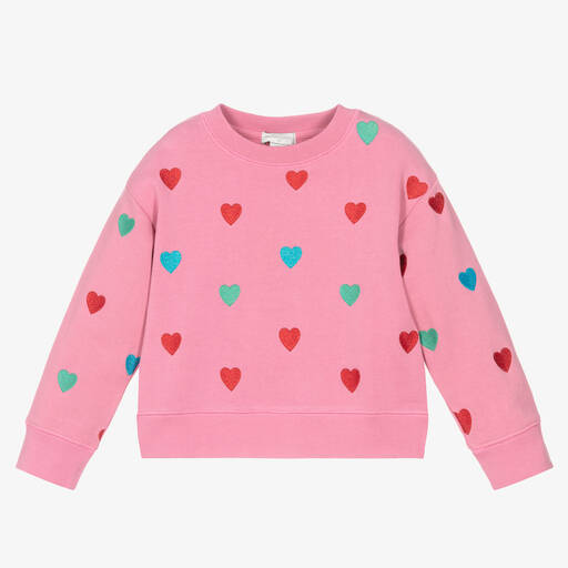 Stella McCartney Kids-Розовый свитшот из органического хлопка | Childrensalon Outlet