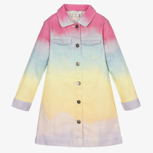 Stella McCartney Kids-Girls Tie-Dye Denim Dress | Childrensalon Outlet