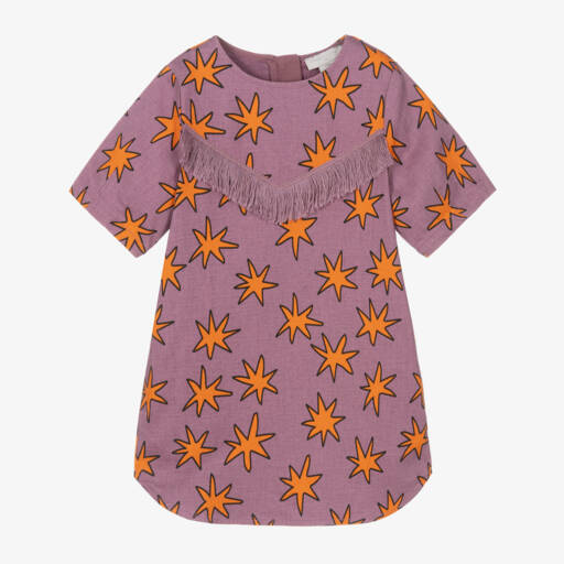 Stella McCartney Kids-فستان دنيم لون بنفسجي | Childrensalon Outlet