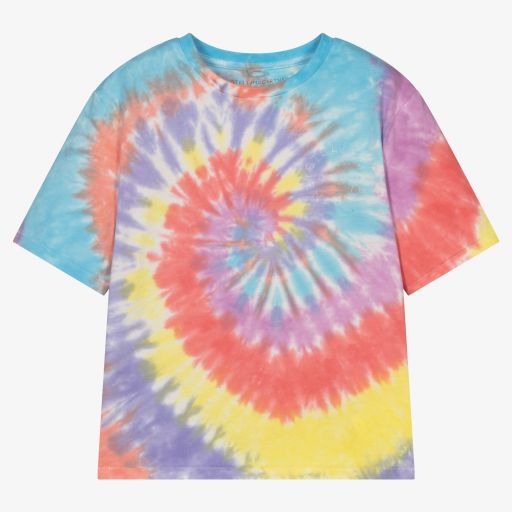 Stella McCartney Kids-Multicolour Tie-Dye T-Shirt | Childrensalon Outlet