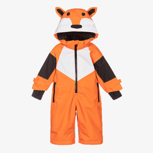Stella McCartney Kids-Orange Fox Snowsuit | Childrensalon Outlet