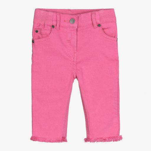 Stella McCartney Kids-Pink Organic Denim Baby Jeans | Childrensalon Outlet