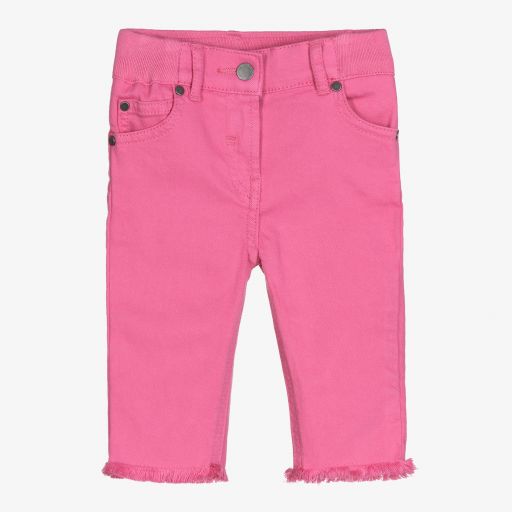 Stella McCartney Kids-Pink Organic Denim Baby Jeans | Childrensalon Outlet