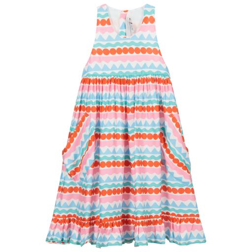 Stella McCartney Kids-Red & Blue Stripe Dress | Childrensalon Outlet
