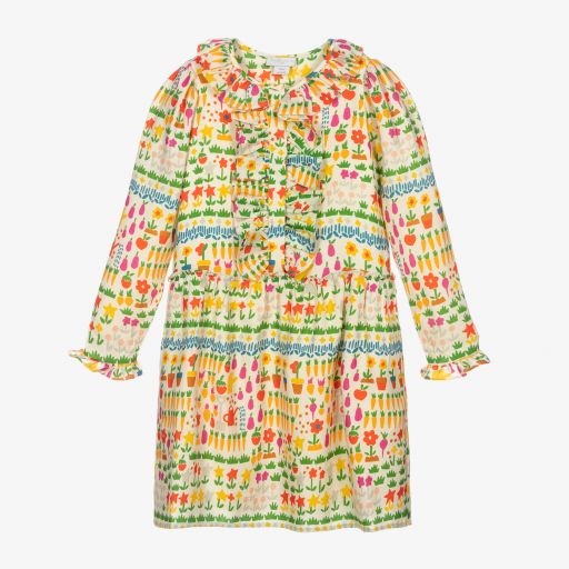 Stella McCartney Kids-Teen Beige Wool Dress | Childrensalon Outlet