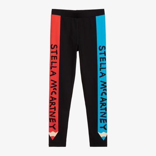 Stella McCartney Kids-Teen Black Pencil Leggings | Childrensalon Outlet