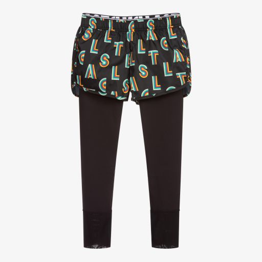 Stella McCartney Kids-Teen Black Shorts & Leggings | Childrensalon Outlet