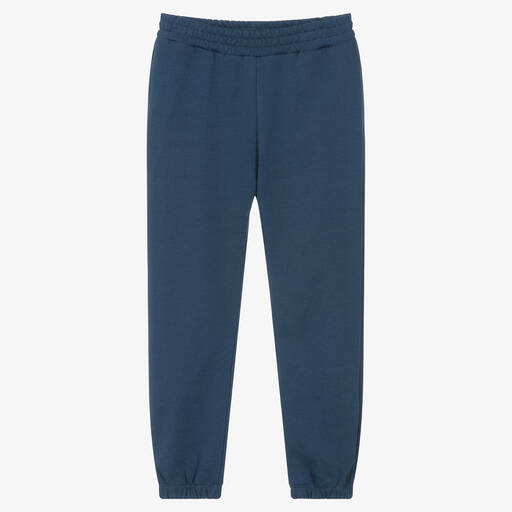 Stella McCartney Kids-جوغرز تينز قطن جيرسي عضوي لون كحلي | Childrensalon Outlet