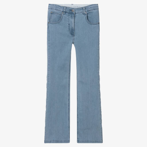 Stella McCartney Kids-Teen Blue Denim Flared Jeans | Childrensalon Outlet
