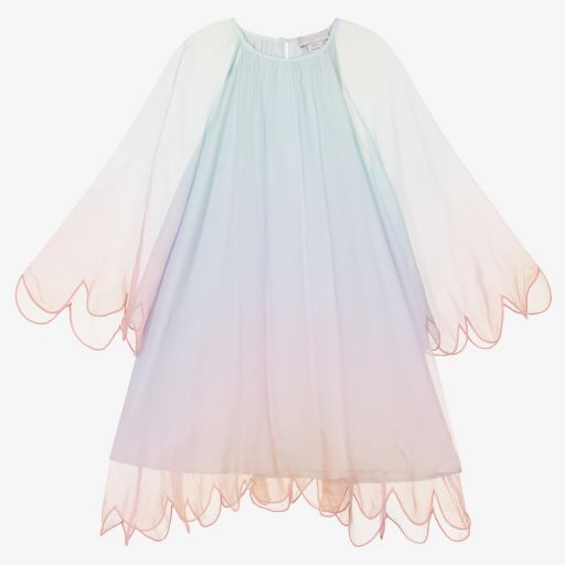 Stella McCartney Kids-Teen Blue & Pink Silk Dress | Childrensalon Outlet
