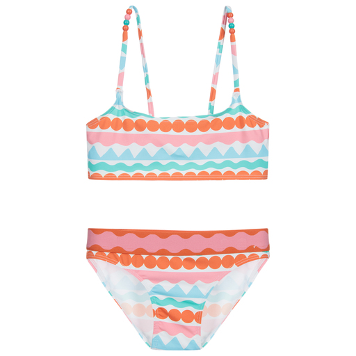 Stella McCartney Kids-Teen Blue Striped Bikini | Childrensalon Outlet