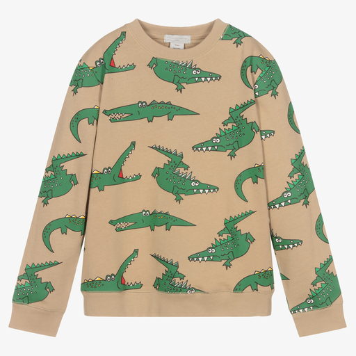 Stella McCartney Kids-Бежевый свитшот для мальчиков-подростков | Childrensalon Outlet
