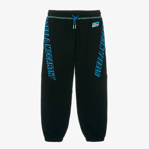 Stella McCartney Kids-Teen Boys Black Cotton Joggers | Childrensalon Outlet