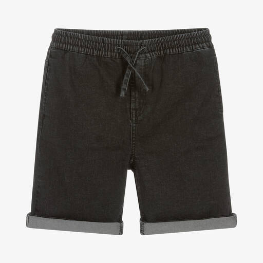 Stella McCartney Kids-Teen Boys Black Denim Shorts | Childrensalon Outlet