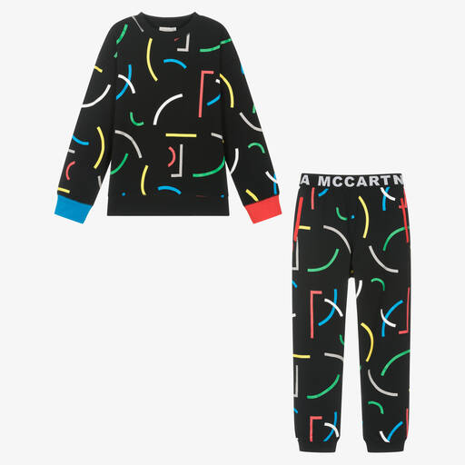 Stella McCartney Kids-Teen Boys Black Tracksuit | Childrensalon Outlet