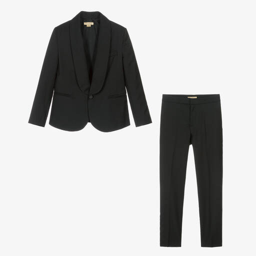 Stella McCartney Kids-Teen Boys Black Wool Blend Suit | Childrensalon Outlet