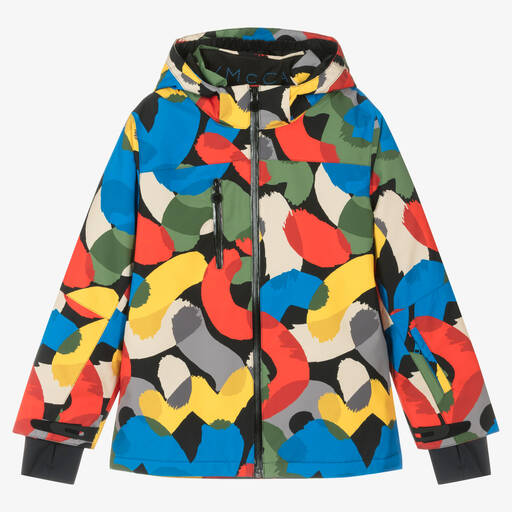 Stella McCartney Kids-Разноцветная лыжная куртка | Childrensalon Outlet