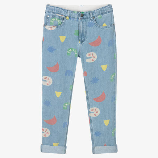Stella McCartney Kids-جينز تينز ولادي قطن عضوي لون أزرق | Childrensalon Outlet