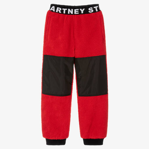 Stella McCartney Kids-Teen Boys Red Fleece Joggers | Childrensalon Outlet