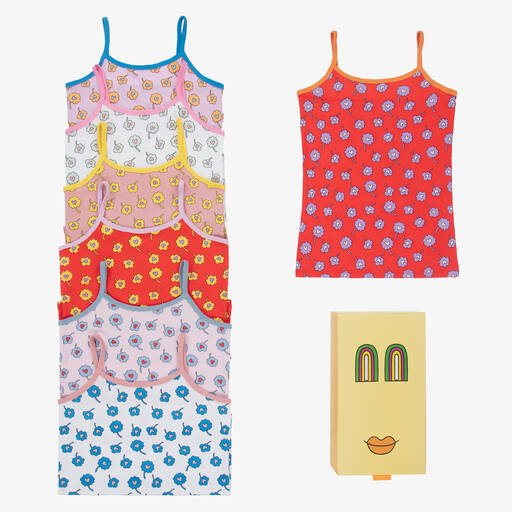 Stella McCartney Kids-Teen Cotton Vests (7 Pack) | Childrensalon Outlet