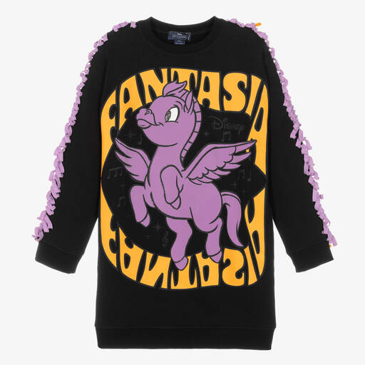 Stella McCartney Kids-سويتشيرت تينز بناتي قطن عضوي جيرسي لون أسود | Childrensalon Outlet