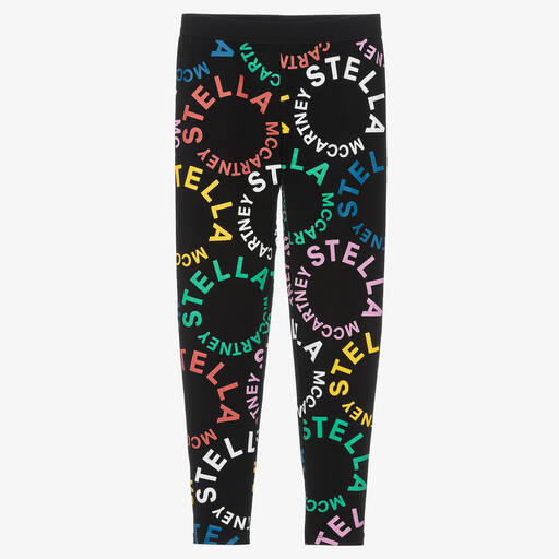Stella McCartney Kids-Черные легинсы из органического хлопка | Childrensalon Outlet