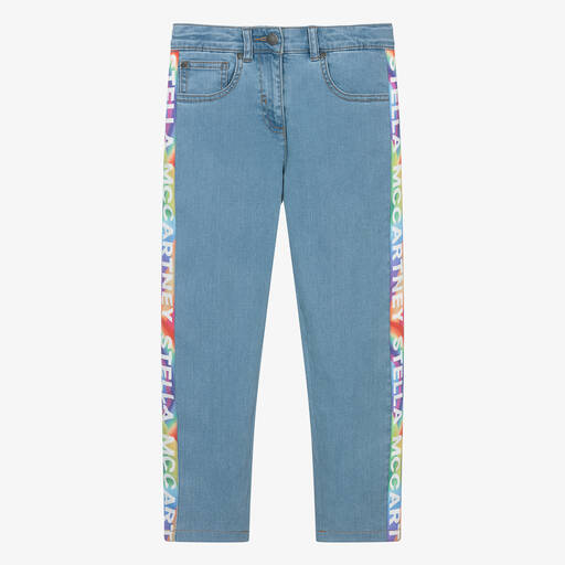 Stella McCartney Kids-Teen Girls Blue Denim Slim-Fit Jeans | Childrensalon Outlet