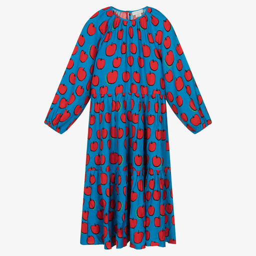Stella McCartney Kids-Teen Girls Blue Viscose Dress | Childrensalon Outlet