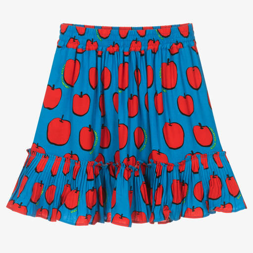 Stella McCartney Kids-Teen Girls Blue Viscose Skirt | Childrensalon Outlet