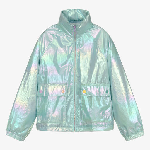 Stella McCartney Kids-Teen Girls Blue Zip-Up Jacket | Childrensalon Outlet