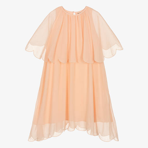 Stella McCartney Kids-Teen Girls Blush Pink Georgette Dress | Childrensalon Outlet