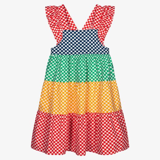 Stella McCartney Kids-Teen Girls Cotton Check Dress | Childrensalon Outlet