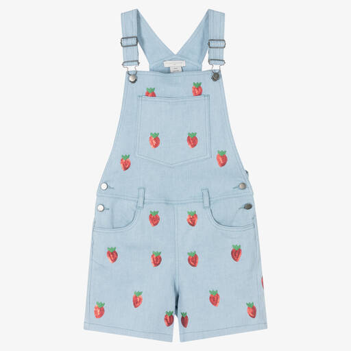 Stella McCartney Kids-Teen Girls Dungaree Shorts | Childrensalon Outlet