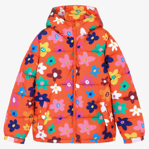 Stella McCartney Kids-Teen Girls Multicolour Floral Puffer Coat | Childrensalon Outlet