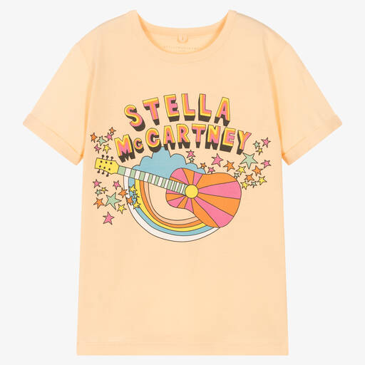 Stella McCartney Kids-Teen Girls Orange Love To Dream T-Shirt | Childrensalon Outlet