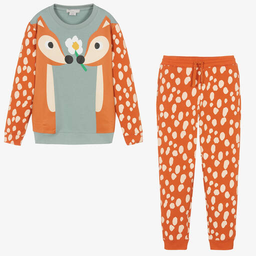 Stella McCartney Kids-Оранжевый спортивный костюм | Childrensalon Outlet