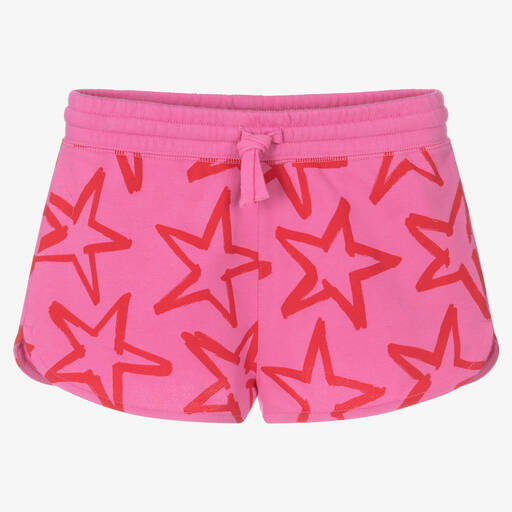 Stella McCartney Kids-Teen Girls Pink Cotton Shorts | Childrensalon Outlet