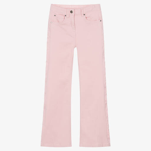Stella McCartney Kids-Розовые джинсы-клеш для девочек-подростков | Childrensalon Outlet