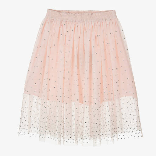 Stella McCartney Kids-Розовая юбка-пачка со стразами | Childrensalon Outlet