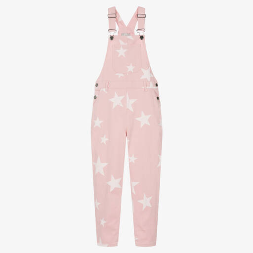 Stella McCartney Kids-Rosa Teen Sterne-Baumwoll-Latzhose | Childrensalon Outlet