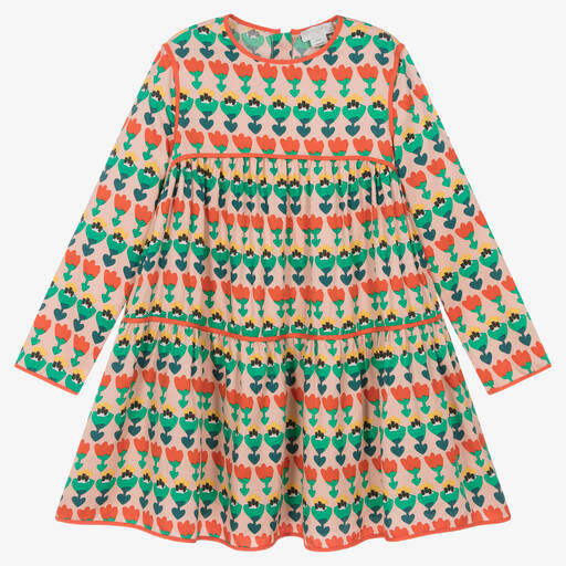 Stella McCartney Kids-Розовое платье с тюльпанами | Childrensalon Outlet