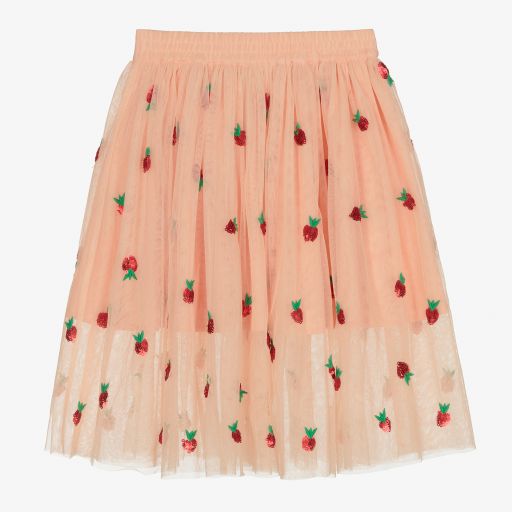 Stella McCartney Kids-Teen Girls Pink Tulle Skirt | Childrensalon Outlet