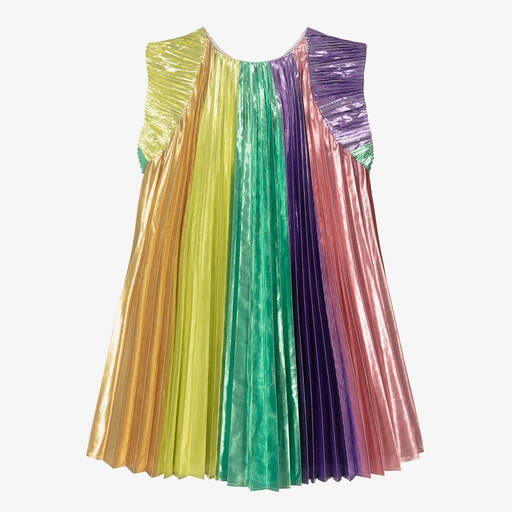 Stella McCartney Kids-Teen Girls Rainbow Taffeta Dress | Childrensalon Outlet