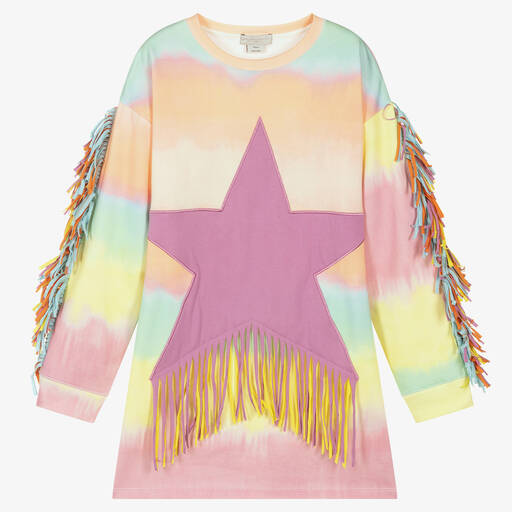 Stella McCartney Kids-Teen Girls Tie-Dye Star Dress | Childrensalon Outlet