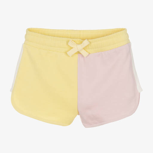 Stella McCartney Kids-Teen Girls Yellow Cotton Shorts | Childrensalon Outlet