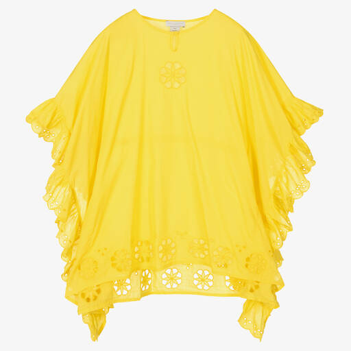 Stella McCartney Kids-Teen Girls Yellow Kaftan Dress | Childrensalon Outlet
