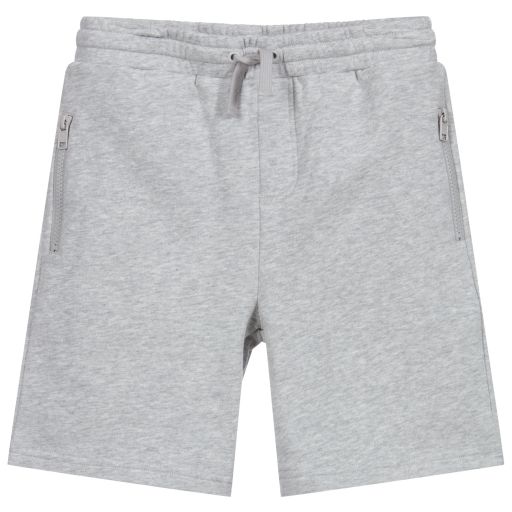 Stella McCartney Kids-Teen Grey Jersey Shorts | Childrensalon Outlet