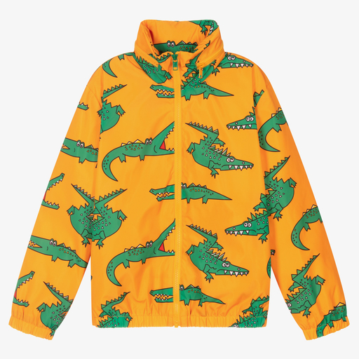 Stella McCartney Kids-Оранжевая рубашка с крокодилами для подростков | Childrensalon Outlet